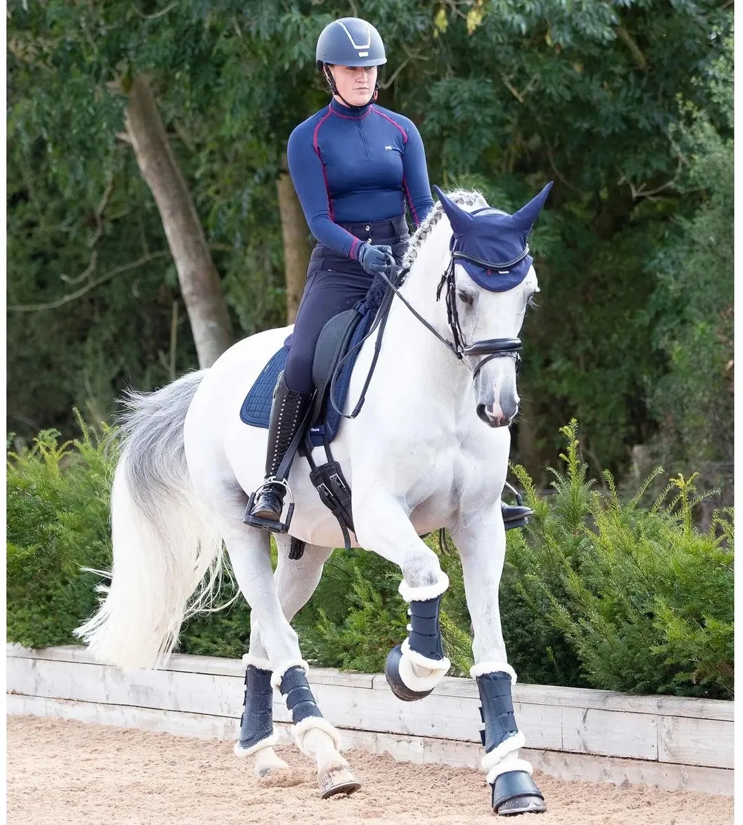 Paardenlaarzen met wollen voering Premier Equine Air-Tech Techno från Premier Equine i Marine – produktbild