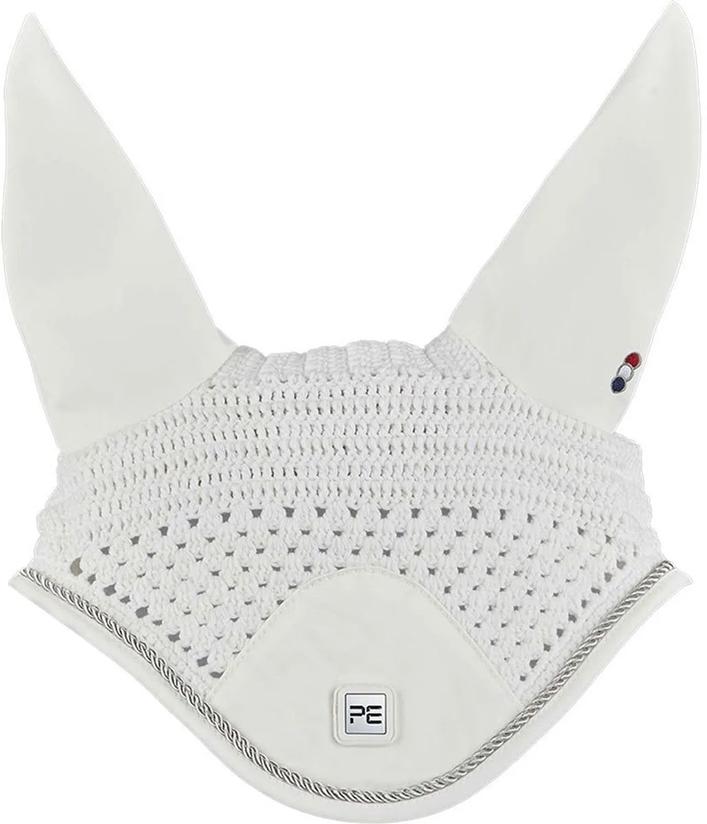 Salto Fly Veil Paardenorenmuts XL de Premier Equine en Blanc – photo produit
