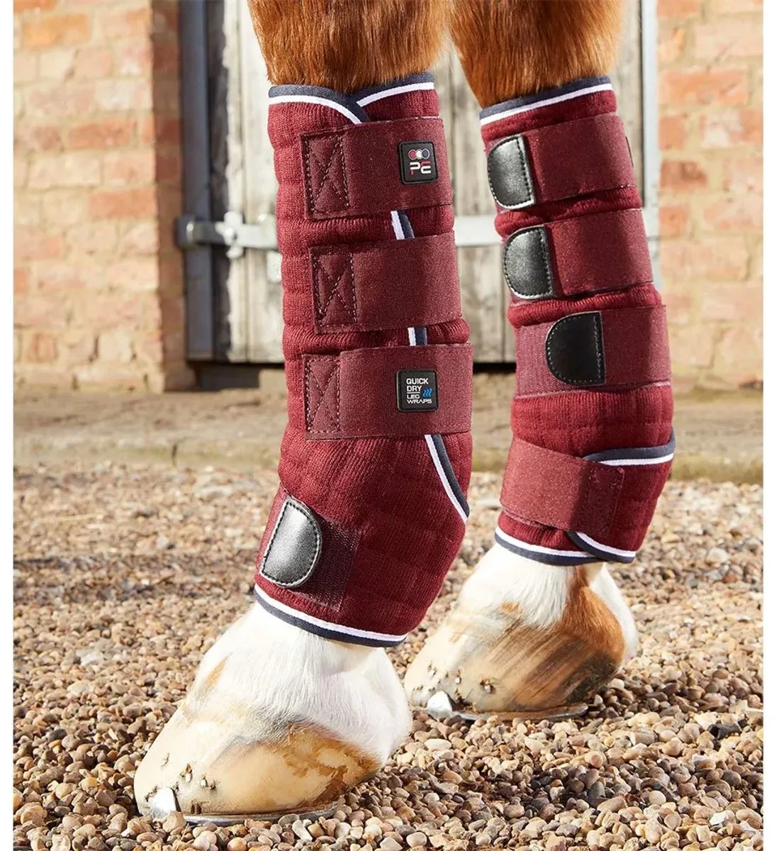 Sneldrogende beenkappen voor paarden Premier Equine von Premier Equine in Bordeauxrood – Produktfoto