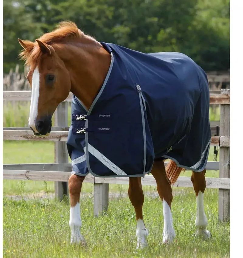 Waterdichte paardendeken Premier Equine Buster Original 0 g von Premier Equine in Marine – Produktfoto