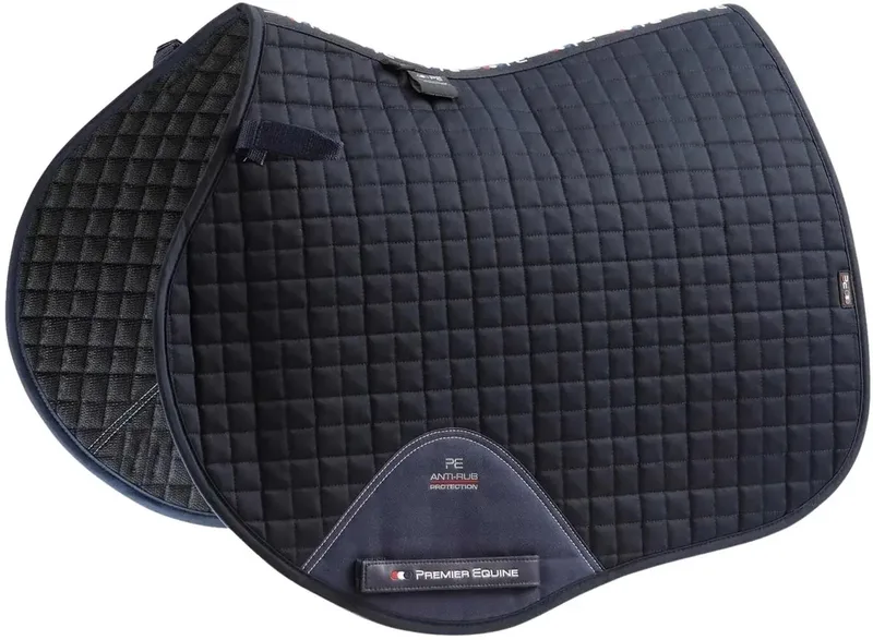 Zadeldek voor paarden in effen katoen Premier Equine Close Contact GP fra Premier Equine i Marine – produktbillede