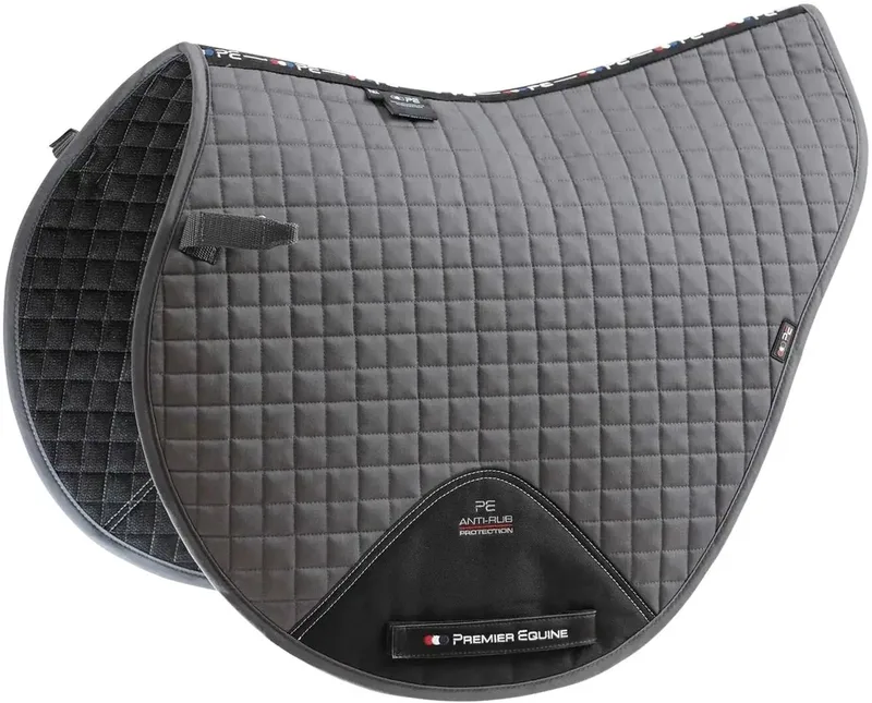 Zadeldek voor paarden in effen katoen Premier Equine Close Contact X- Country de Premier Equine en Gris – photo produit