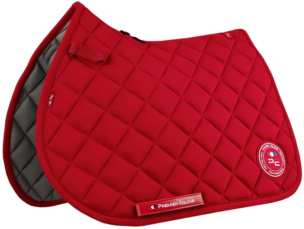 Zadeldoeken Premier Equine Atlas Close Contact von Premier Equine in Rot – Produktfoto