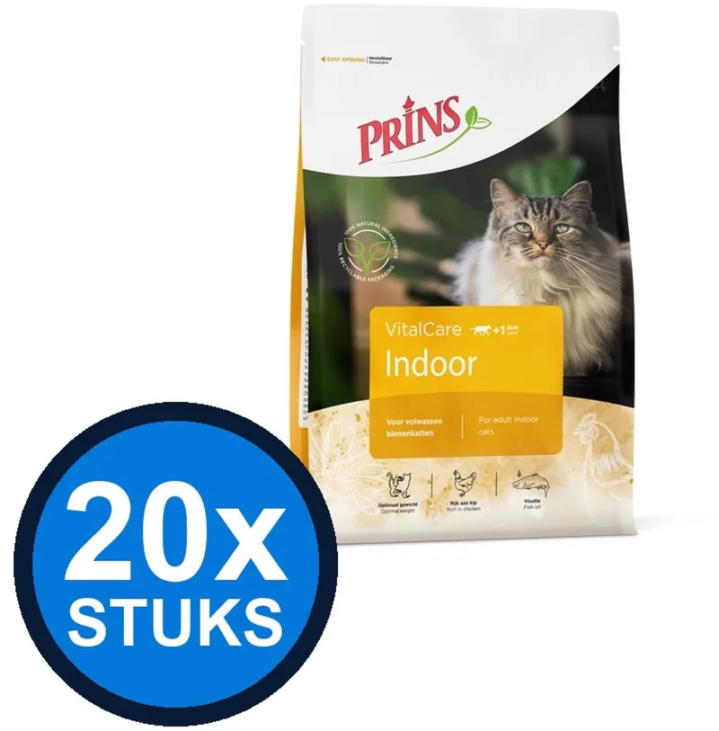 20x Prins - VitalCare indoor 400gr - Kattenvoer - 400 g de Prins – photo produit