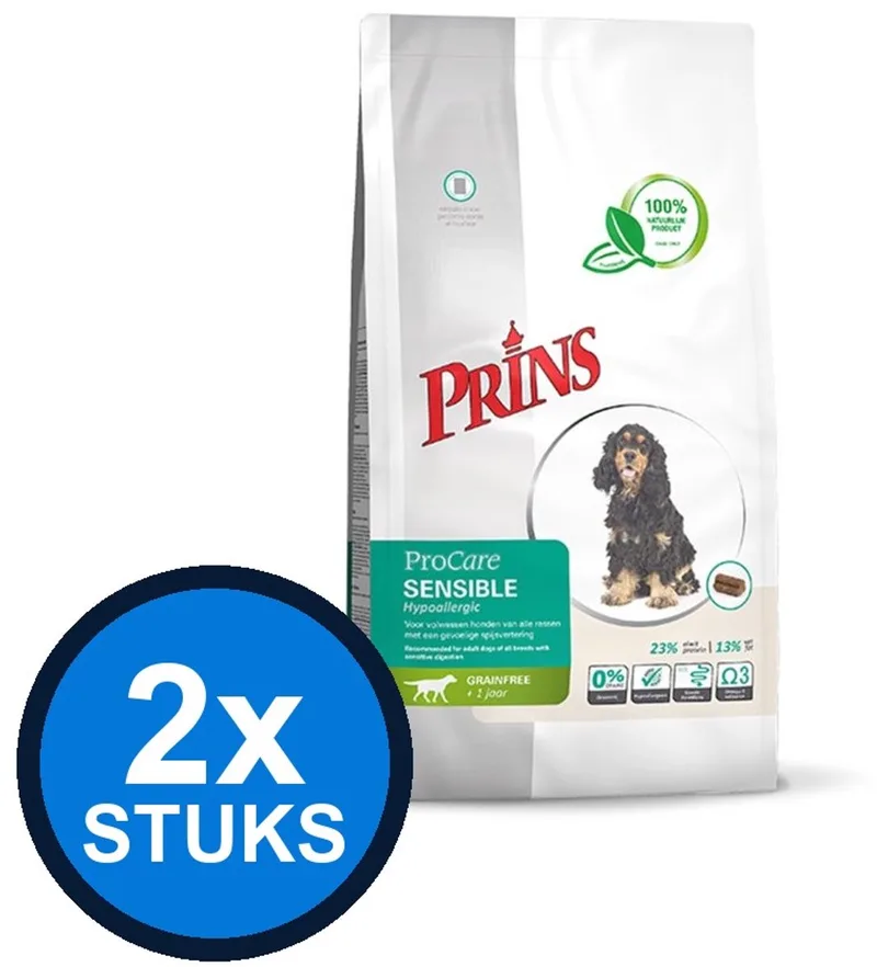 2x Prins - ProCare grainfree sensible 3kg - Hondenvoer - 3 kg von Prins – Produktfoto