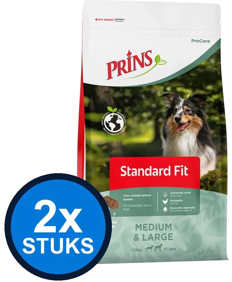 2x Prins - ProCare standard fit 3kg - Hondenvoer - 3 kg by Prins – product photo