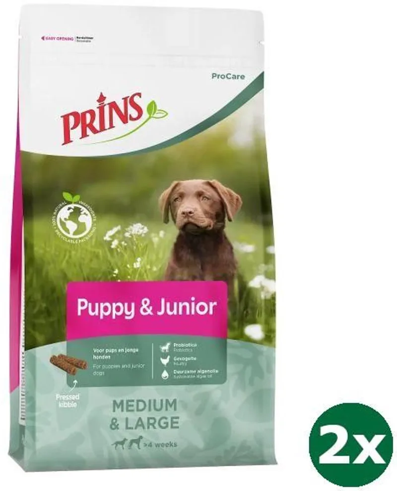 2x01_3 kg Prins procare puppy/junior hondenvoer von Prins – Produktfoto