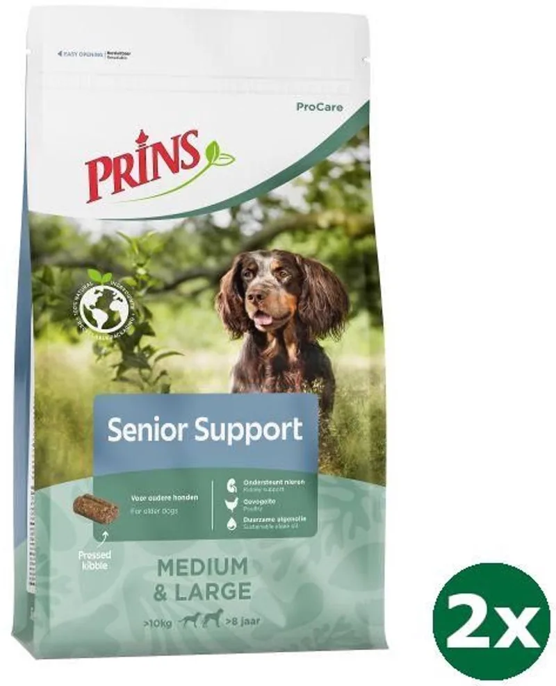 2x20 kg Prins procare senior hondenvoer von Prins – Produktfoto