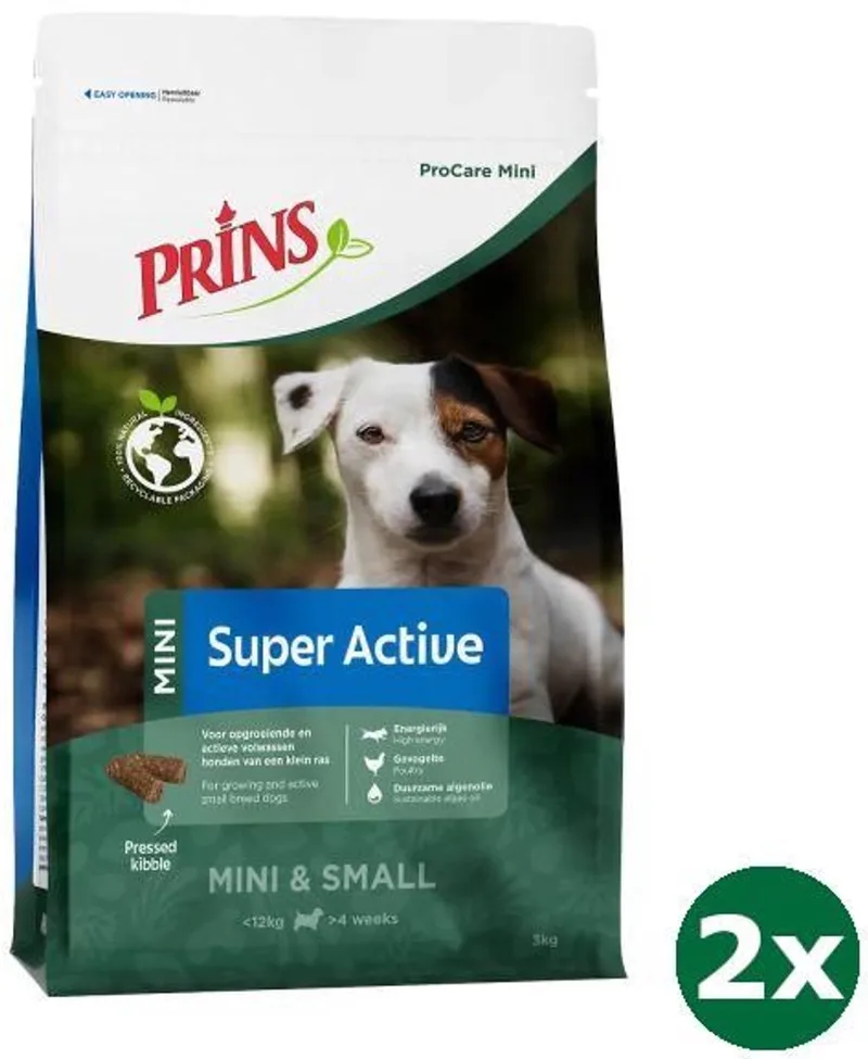 2x3 kg Prins procare mini super hondenvoer by Prins – product photo