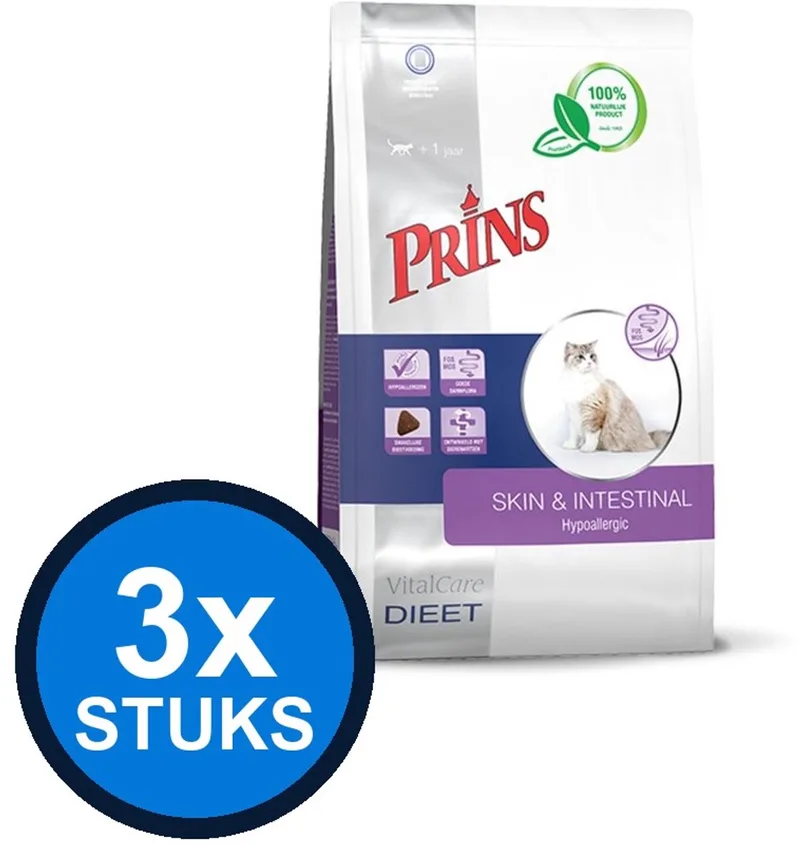3x Prins - VitalCare dieet skin support 1,5kg - Kattenvoer - 1.5 kg von Prins – Produktfoto