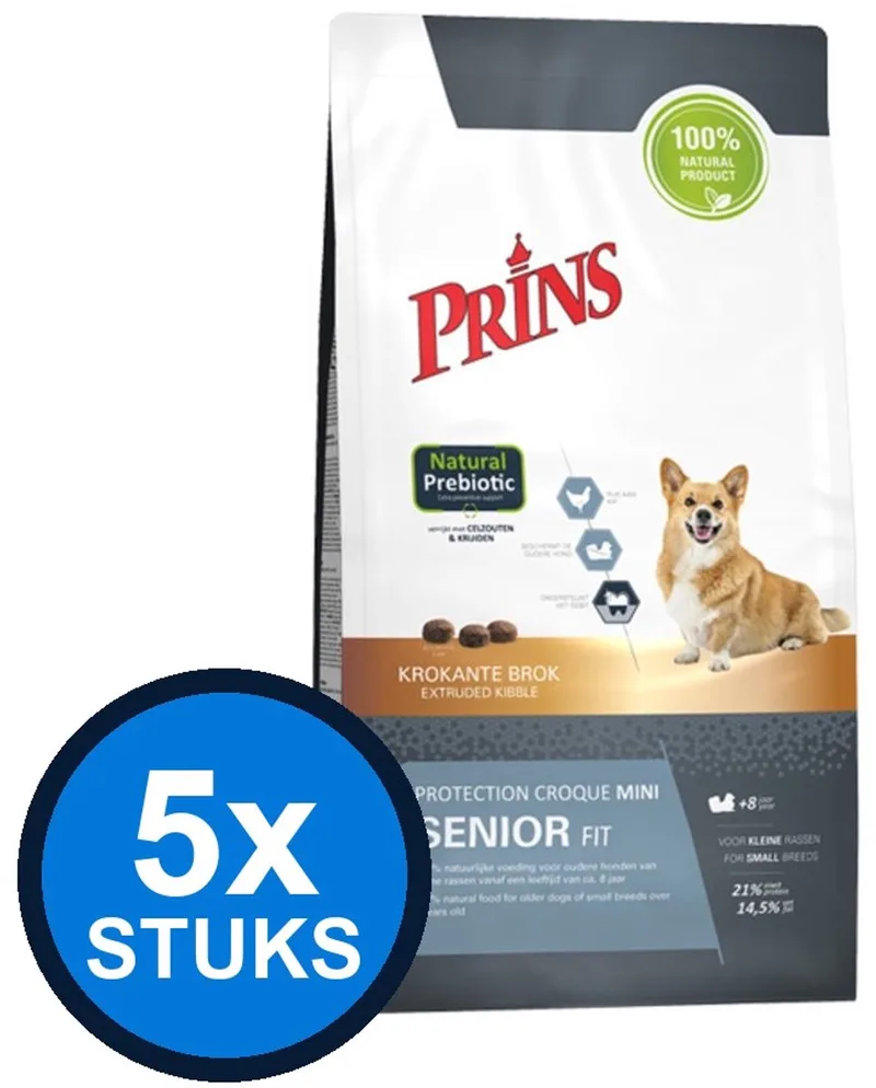 5x Prins - Protection croque mini senior fit 2kg - Hondenvoer - 2 kg de Prins – photo produit