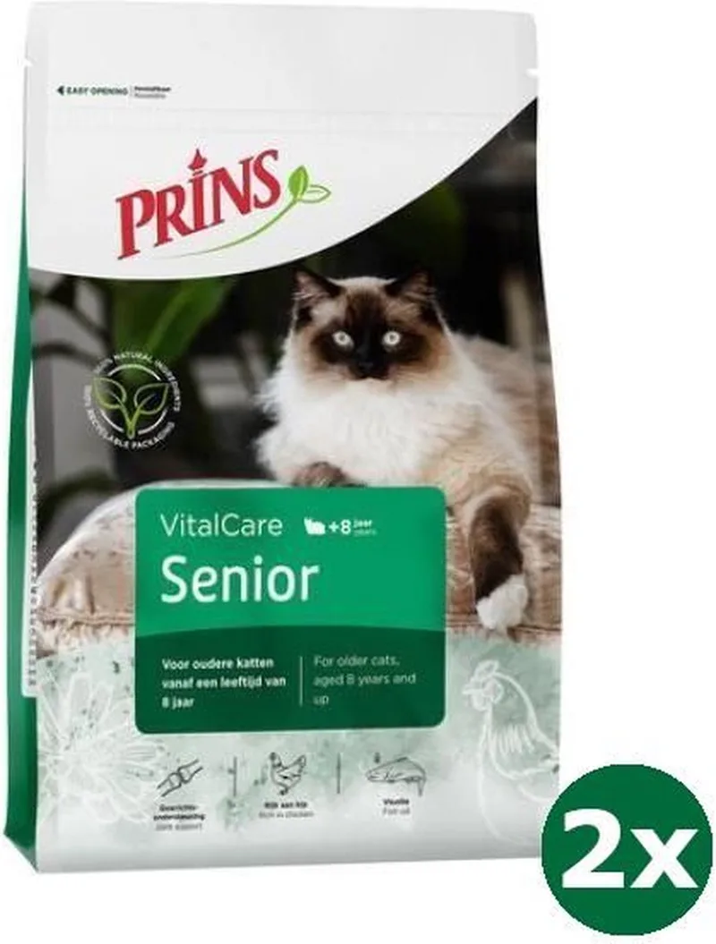 cat vital care senior 12+ kattenvoer 2x 4 kg de Prins – photo produit