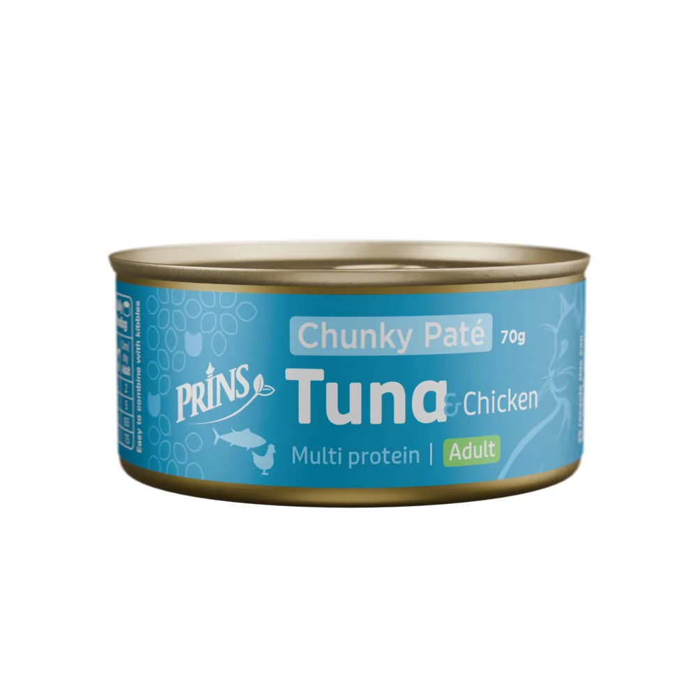 Chunky Paté Kattenvoer Nat Tonijn & Kip 70 gr van Prins – productfoto