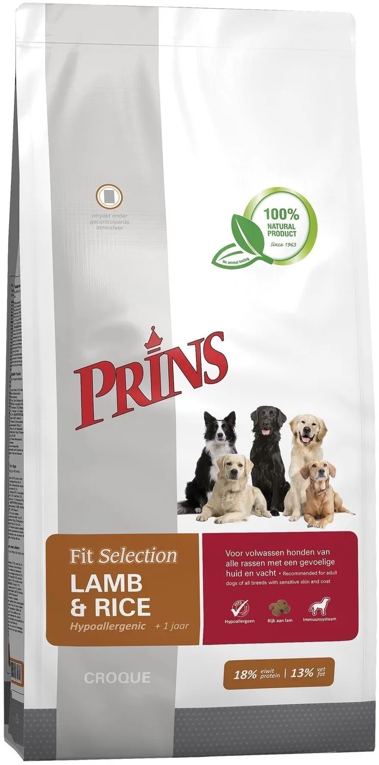Fit Selection Dog Lamb&Rice 14kg von Prins – Produktfoto