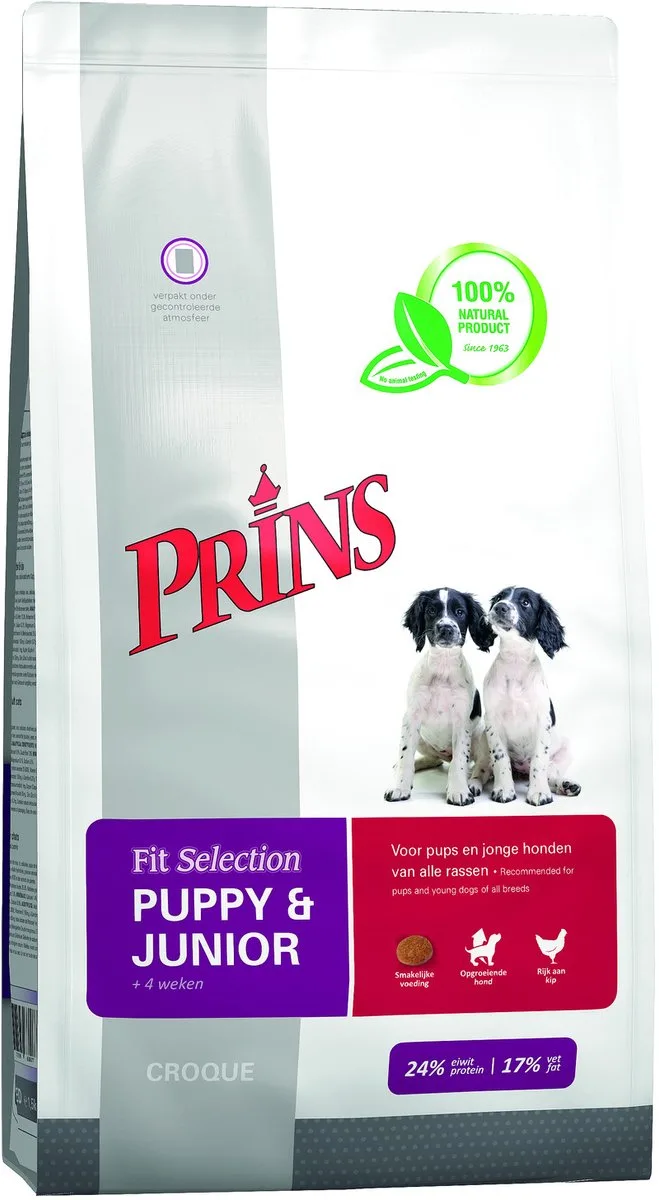 Fit Selection Dog Puppy&Junior 2kg van Prins – productfoto