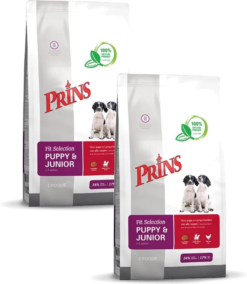 Fit Selection Puppy & Junior - Hondenvoer - 2 x 2 kg de Prins – photo produit