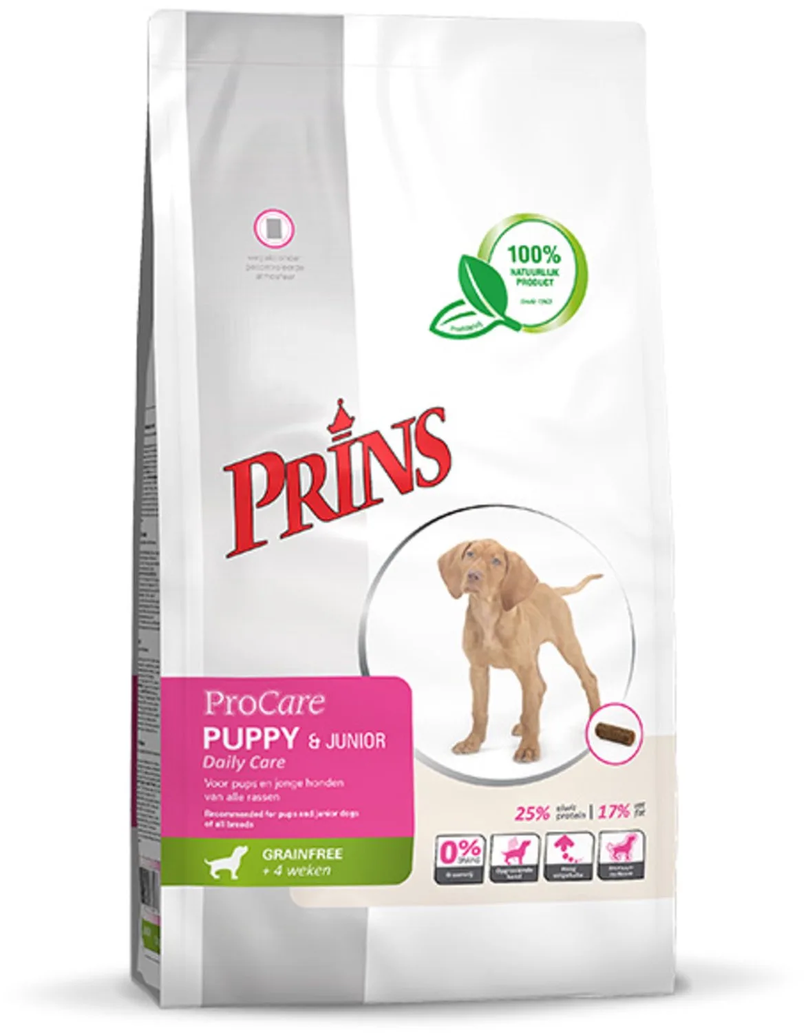 Grainfree Puppy&Junior 3kg van Prins – productfoto