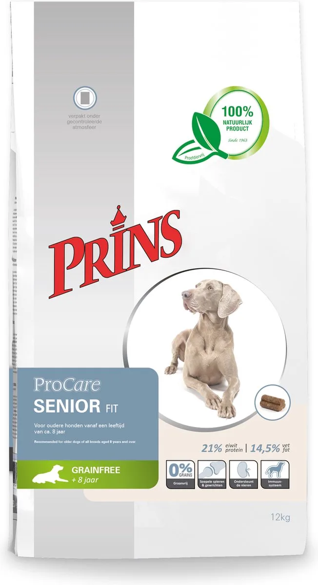 Grainfree Senior 12kg van Prins – productfoto