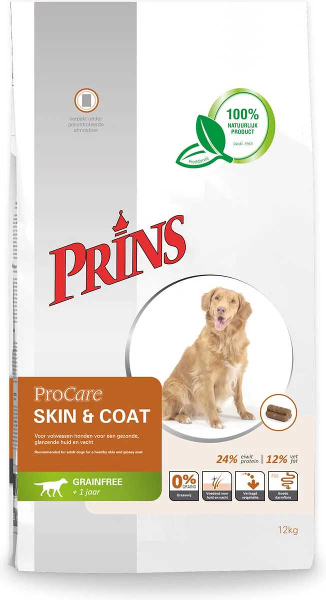 Grainfree Skin&Coat 12kg van Prins – productfoto