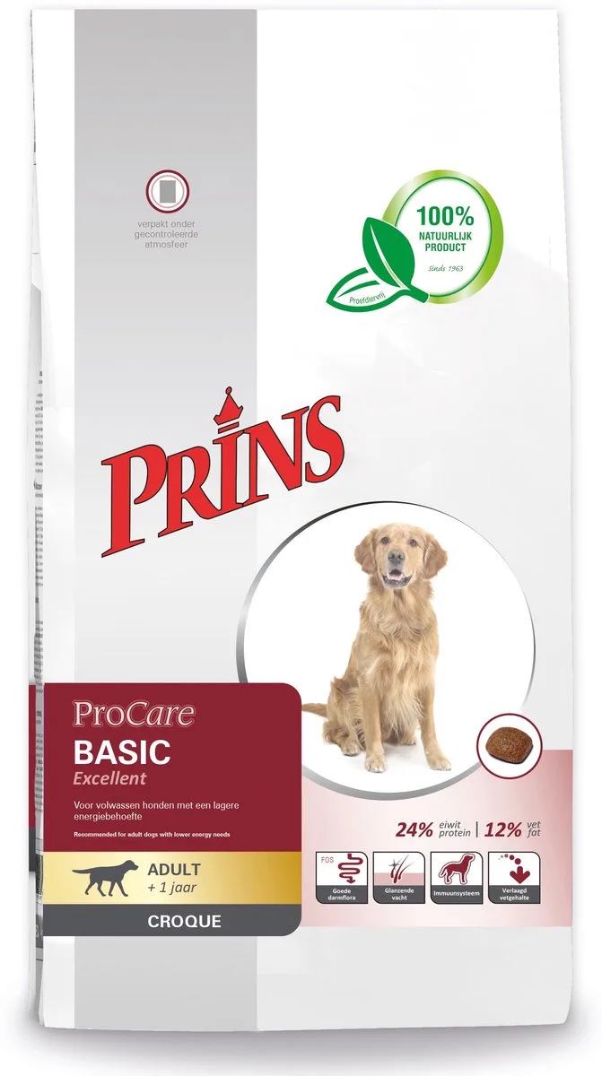 Hondenvoer Prins Procare - Volwassen Honden met Zalmolie en FOS - 10kg de Prins – photo produit