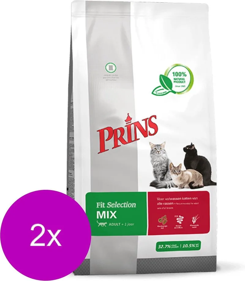 Kattebrokjes - Kattenvoer - 2 x Mix 10 kg de Prins – photo produit