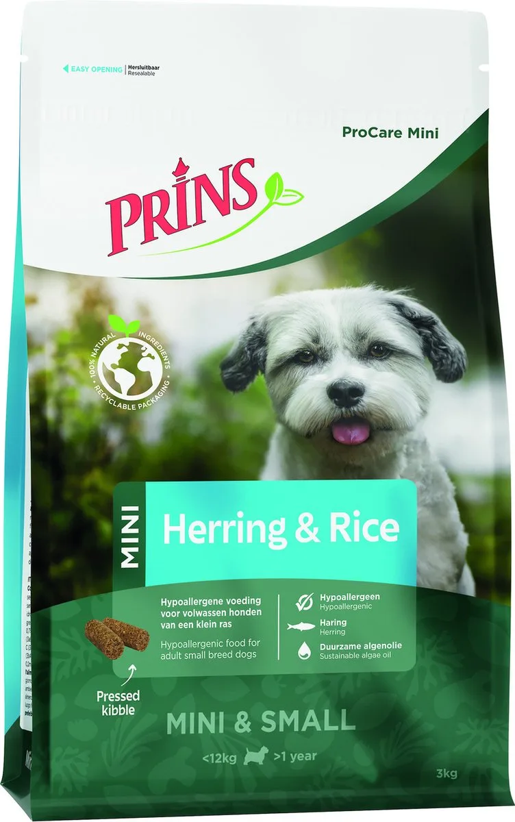 Mini Herring&Rice 3kg van Prins – productfoto