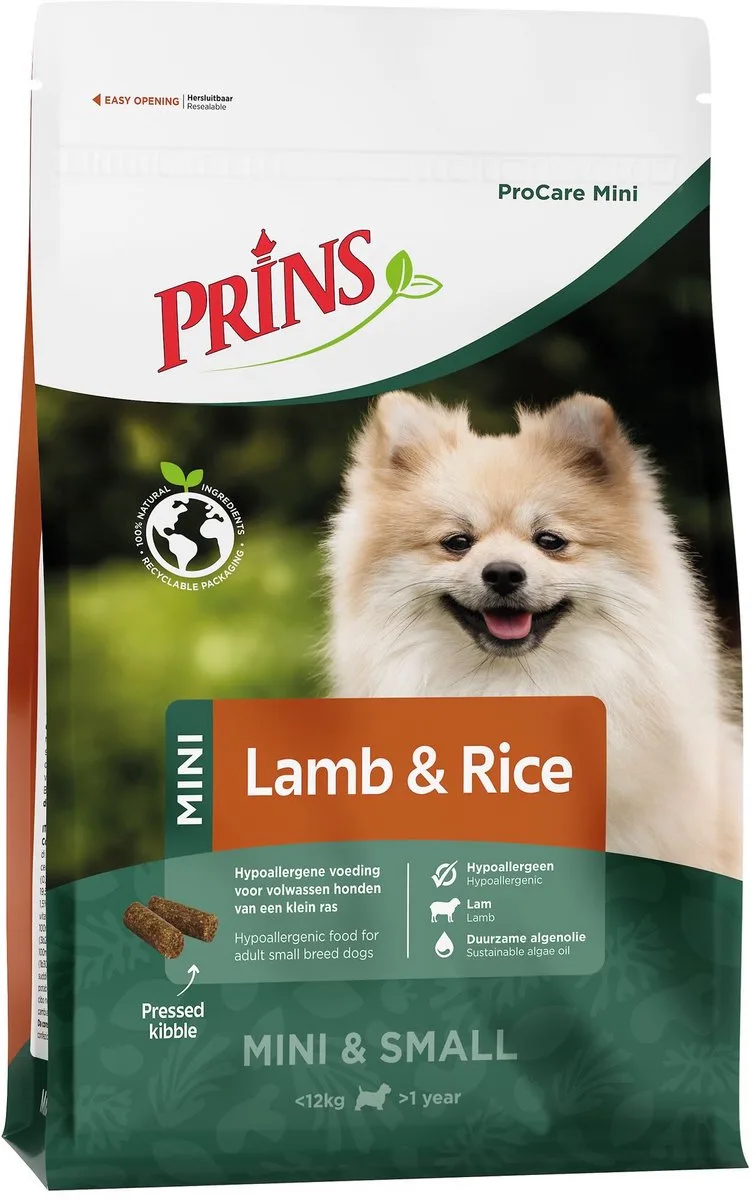 Mini Lamb&Rice 12kg de Prins – photo produit