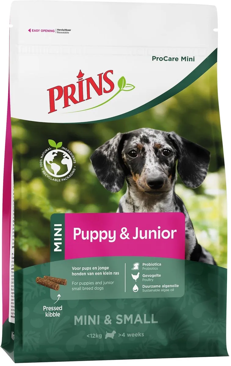 Mini Puppy&Junior 12kg van Prins – productfoto