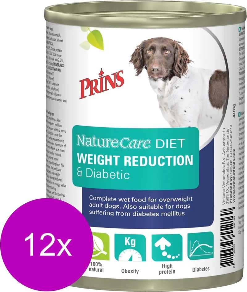 Naturecare Diet Dog Weight - Hondenvoer - 12 x 400 g von Prins – Produktfoto