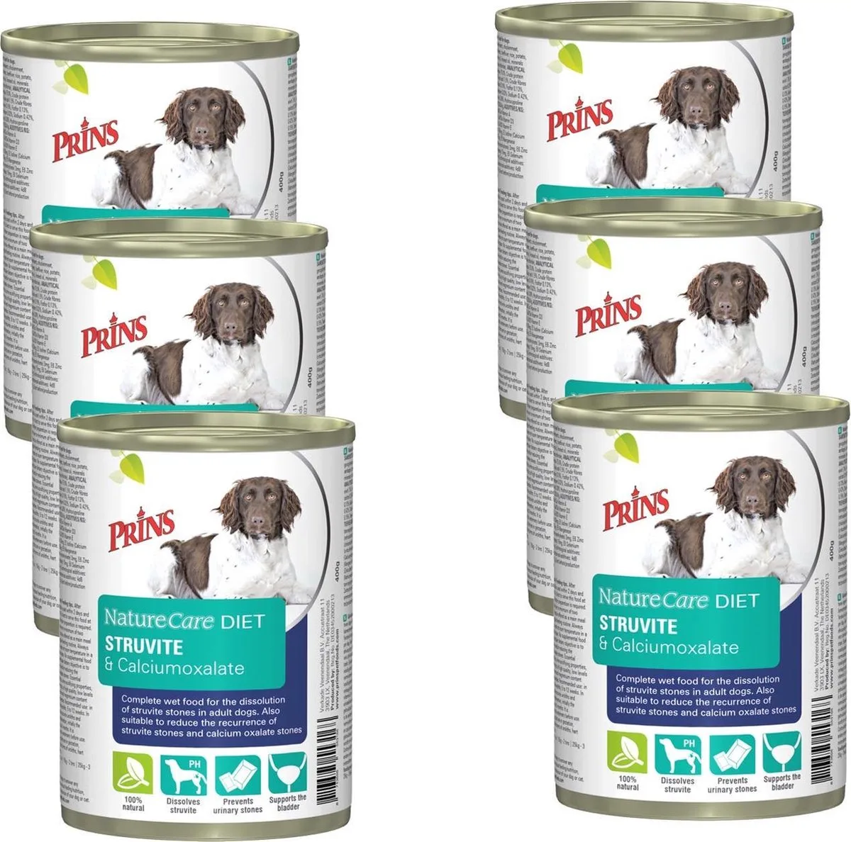 NatureCare Dog Diet Struvite&calciumoxalate 6x0,4kg de Prins – photo produit