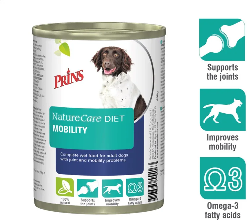 NatureCare - Hondenvoer Nat - Diet Mobility - 8 x 400g von Prins – Produktfoto