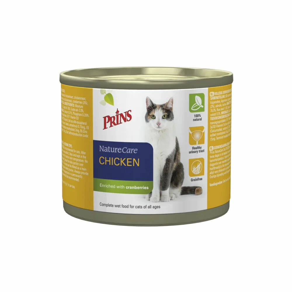 NatureCare Kattenvoer Nat Kip 200 gr fra Prins – produktbillede