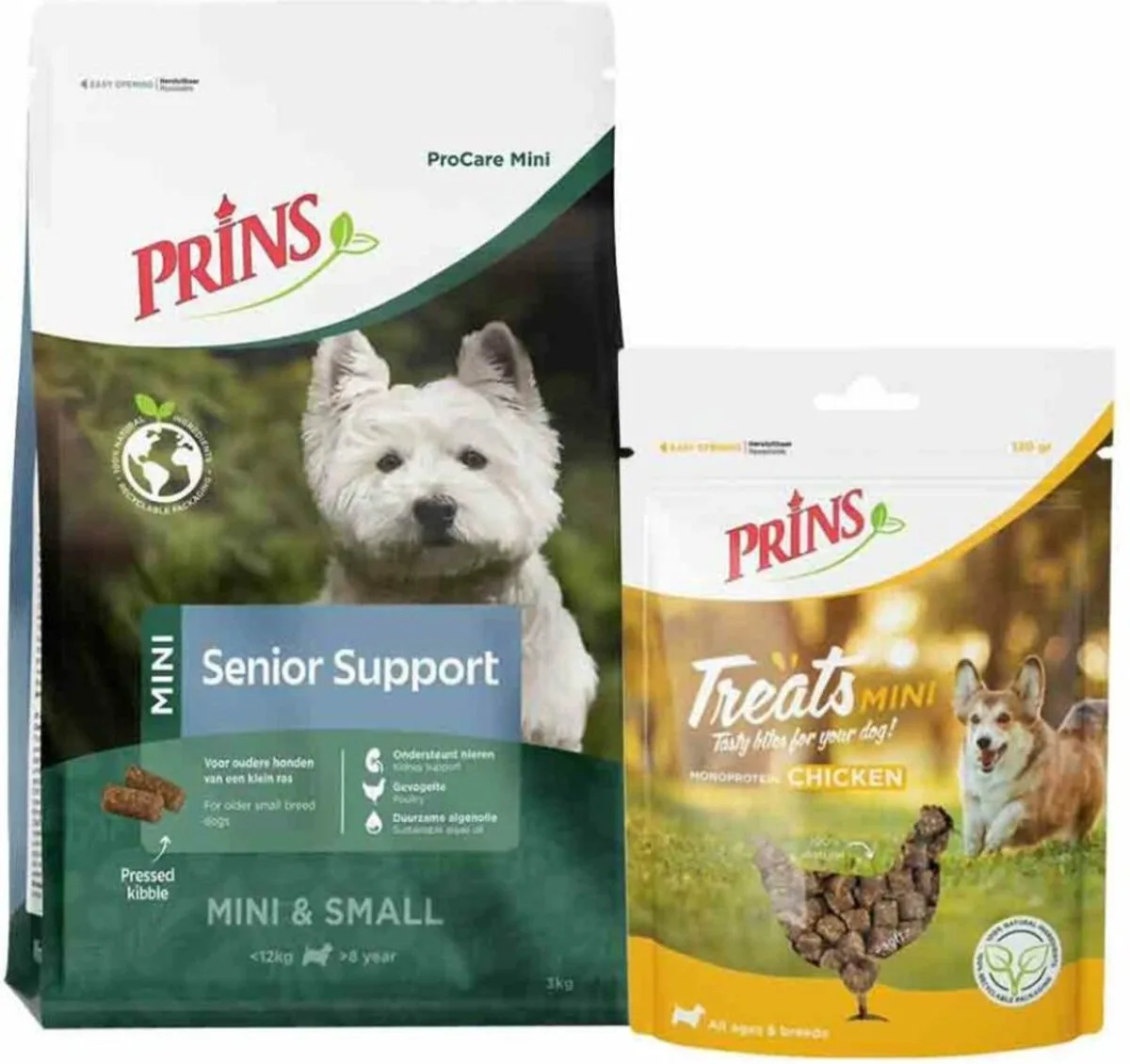 Prins ProCare Mini Senior Support & Treats Chicken Mini - x - Voordeelverpakking de Prins – photo produit