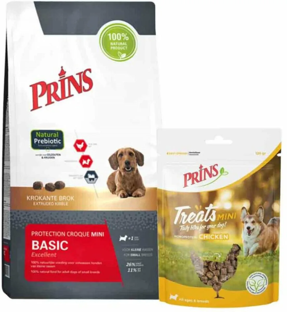 Prins Protection Croque Mini & Treats Chicken Mini - x - Voordeelverpakking de Prins – photo produit