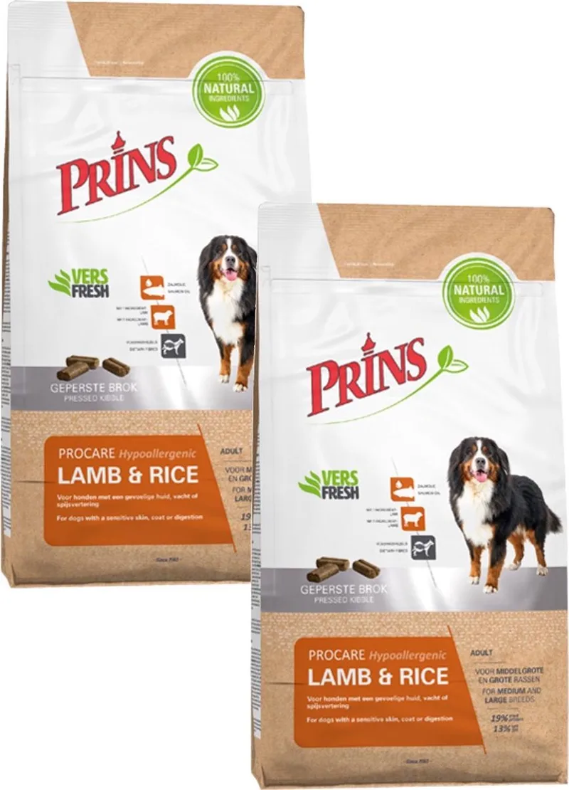 Procare Adult - Lam & Rijst - Hondenvoer - 2x 20 kilo de Prins – photo produit