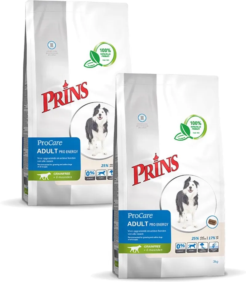 Procare Adult Pro Energy - Hondenvoer - 2 x 12 kg Graanvrij de Prins – photo produit
