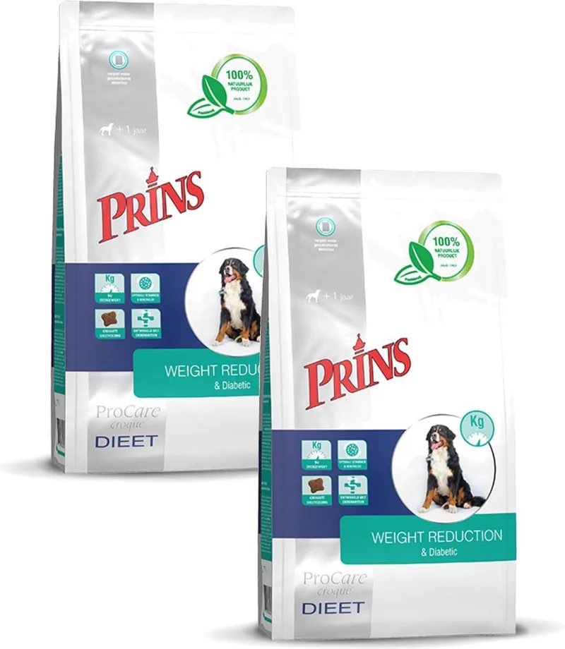 Procare Croque Dieet Gewichtscontrole&Diabetes Gevogelte - Hondenvoer - 2 x 10 kg von Prins – Produktfoto