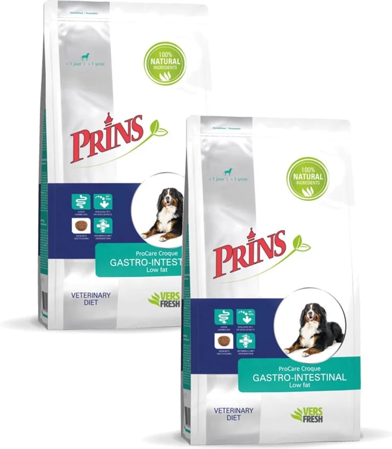 Procare Croque Diet Gastro-Intestinal Zalm - Hondenvoer - 2 x 10 kg fra Prins – produktbillede