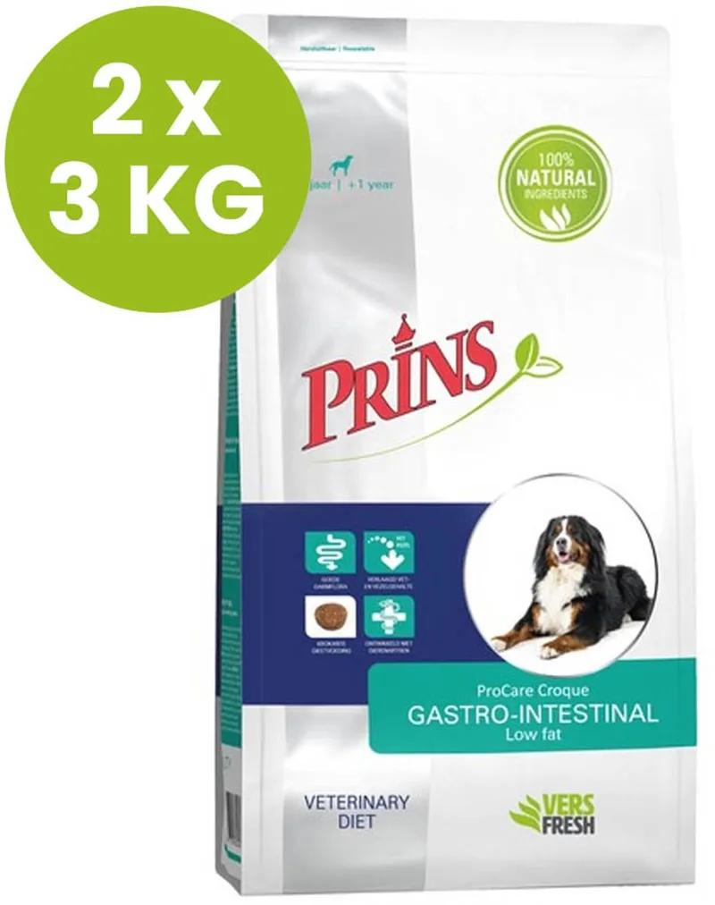 Procare Croque Diet Gastro-Intestinal Zalm - Hondenvoer - 2 x 3 kg by Prins – product photo