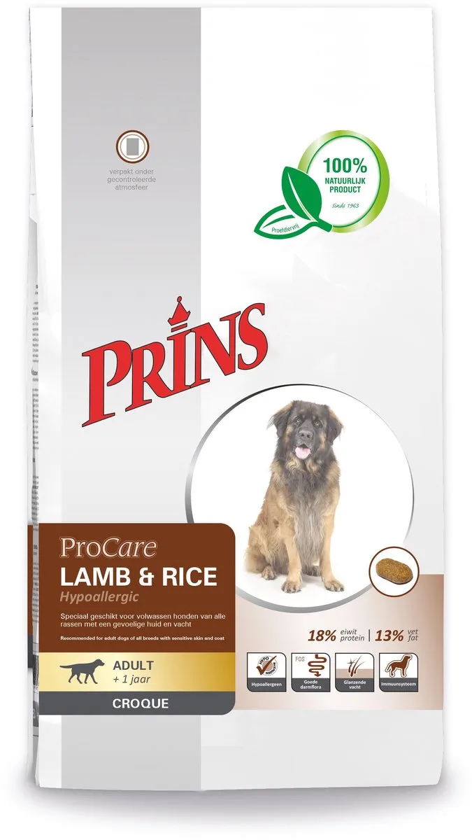 Procare Croque Lamb & Rice 10kg - Hondenvoer by Prins – product photo