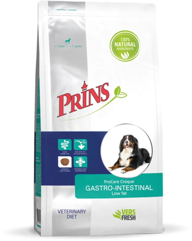 ProCare - Croque Veterinary Diet Gastro-Intestinal Low Fat - Hondenvoer - 2 x 3kg by Prins – product photo