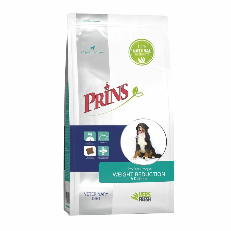 ProCare - Croque Veterinary Diet Weight Reduction & Diabetic - Hondenvoer 2 x 3kg von Prins – Produktfoto