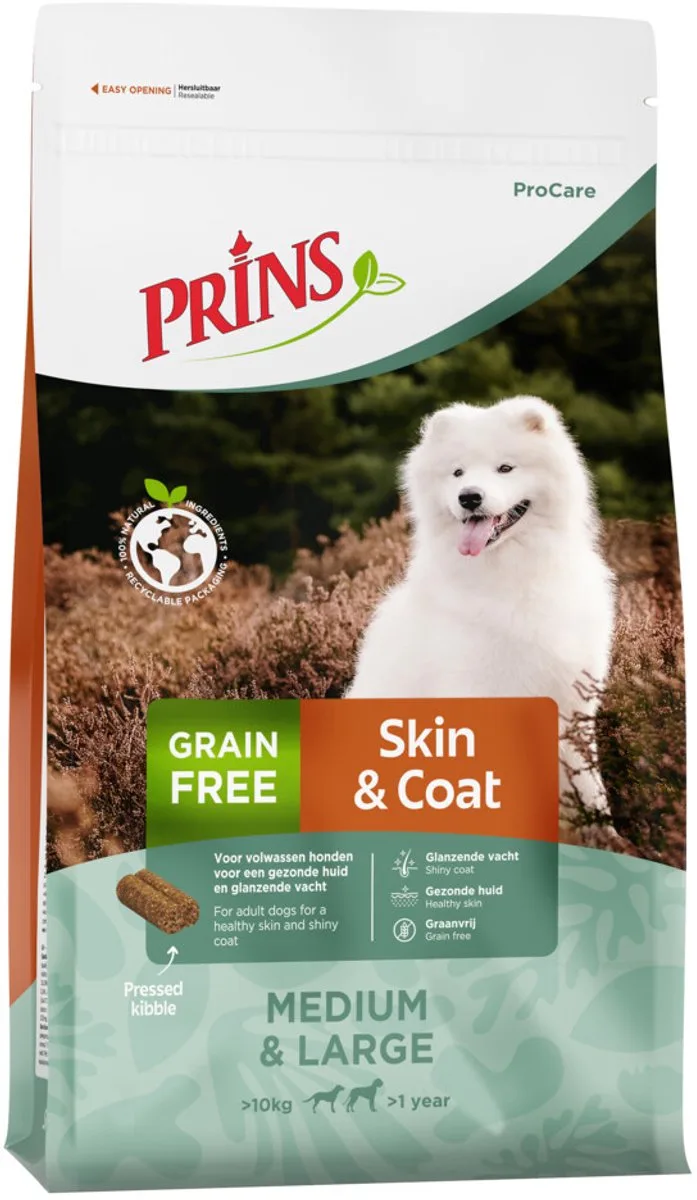 ProCare - Graanvrij Skin & Coat - Hondenvoer - 2 x 3kg de Prins – photo produit