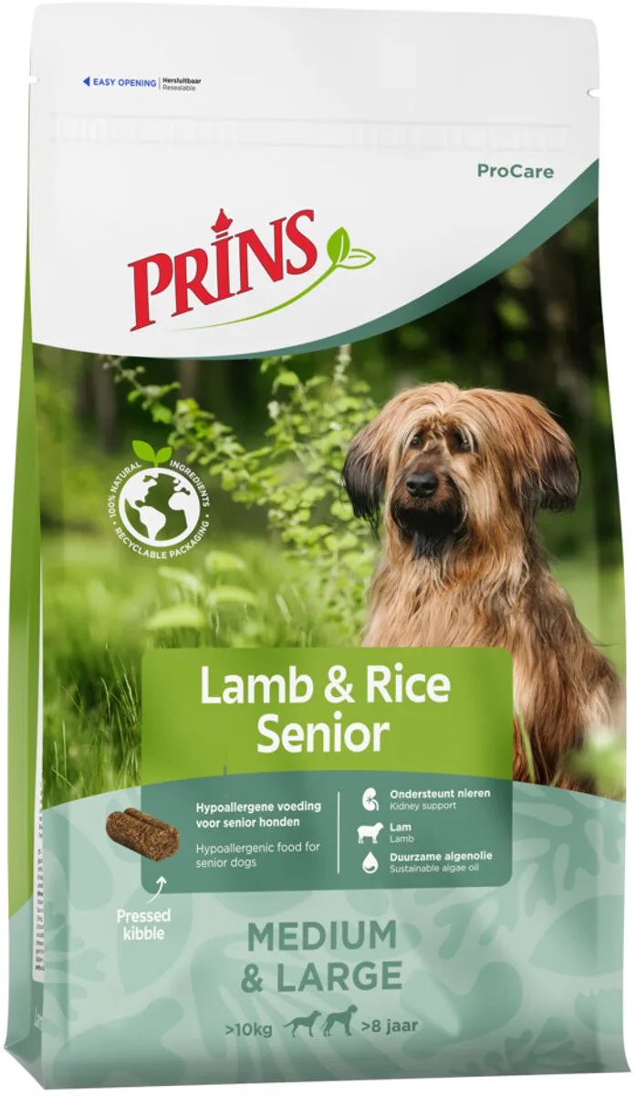 ProCare Hondenvoer Droog Senior Lamb & Rice - 12 kg de Prins – photo produit