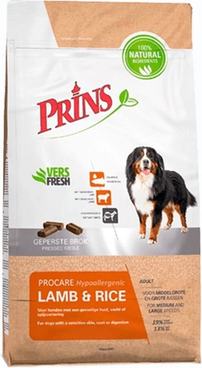 Procare Lam & Rijst - Hondenvoer - 3 kg von Prins – Produktfoto
