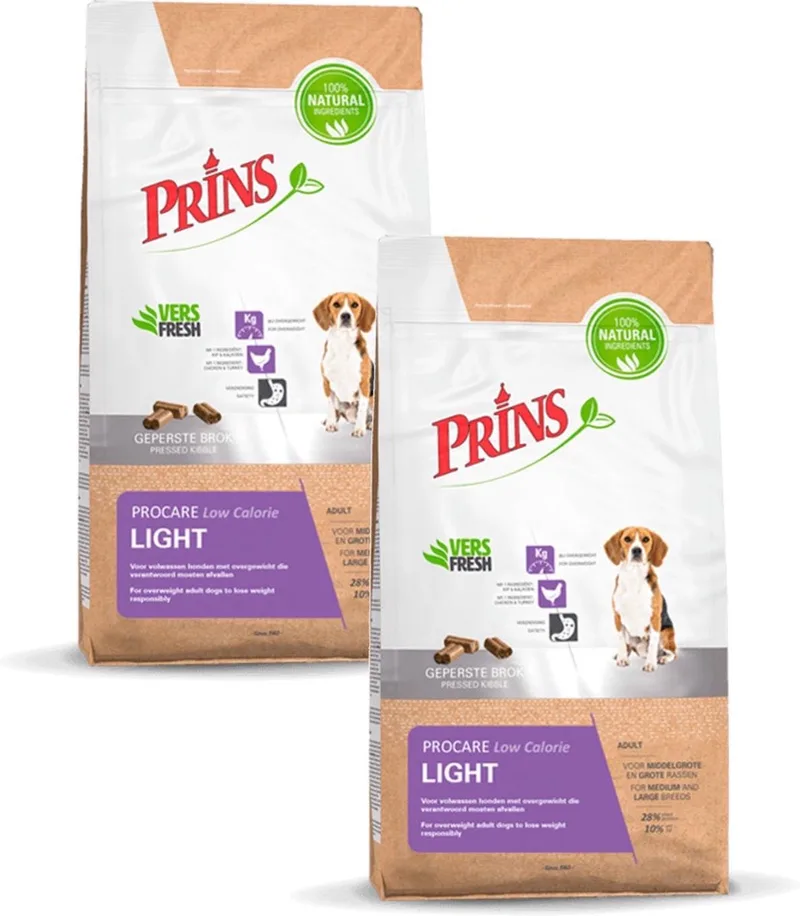 Procare Light Low Calorie Gevogelte - Hondenvoer - 2 x 3 kg de Prins – photo produit