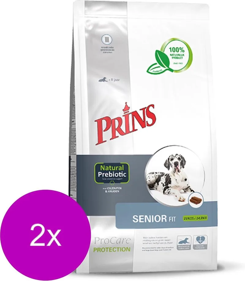 Procare Protection Senior Fit - Hondenvoer - 2 x 3 kg by Prins – product photo