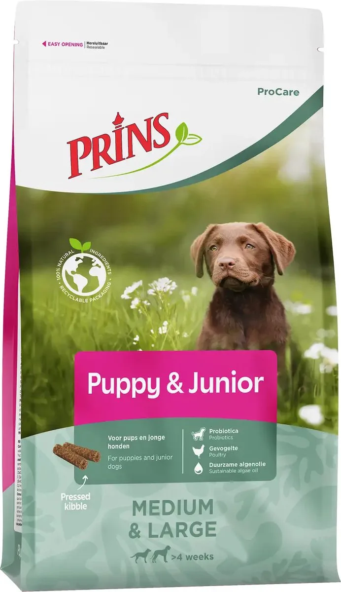 ProCare Puppy&Junior 12kg - Hondenvoer by Prins – product photo