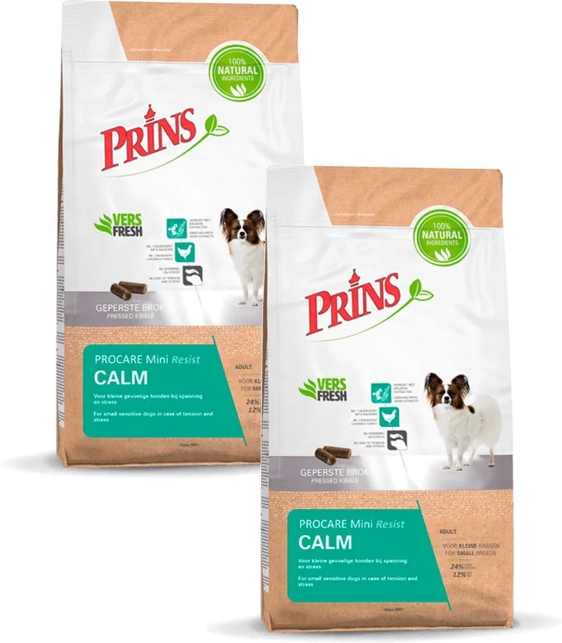 Procare Resist Calm Mini - Hondenvoer - 2 x Gevogelte Vlees 3 kg fra Prins – produktbillede