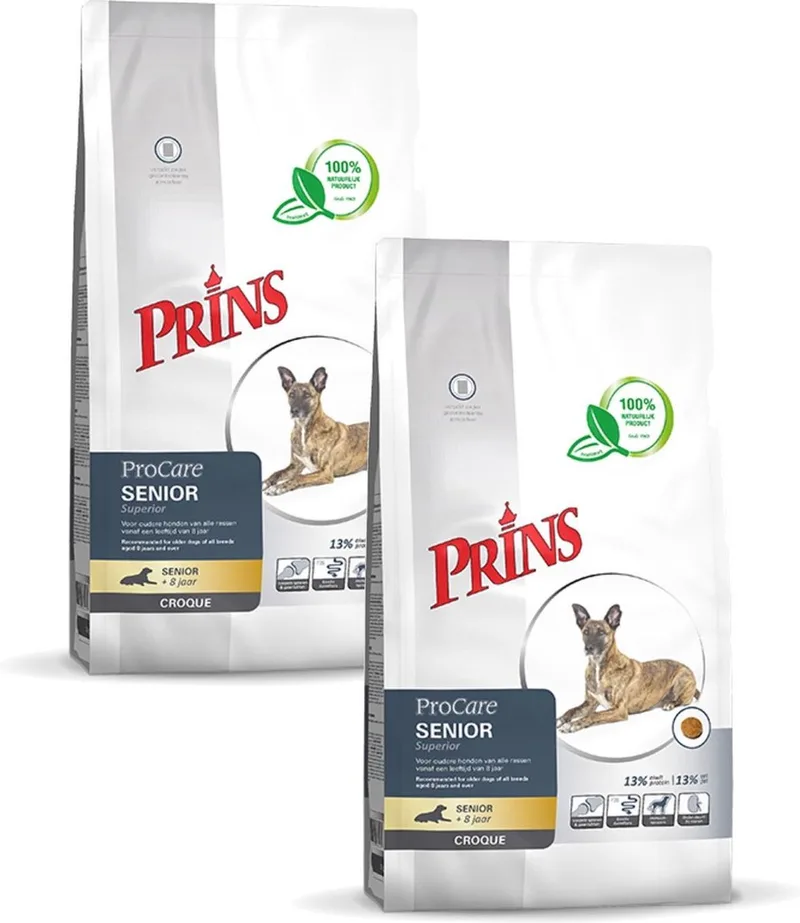 Procare Senior Croque Superior Gevogelte&Vlees - Hondenvoer - 2 x 10 kg de Prins – photo produit